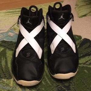 Retro Jordan Oreo 8’s, Black and White